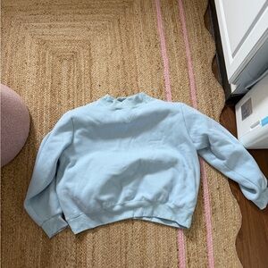 Light Blue Women's Pullover Sweatshirt
